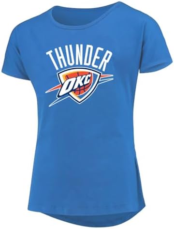 Outerstuff Oklahoma City Thunder Girls Size 7-16 Primary Team Logo Dolman T-Shirt