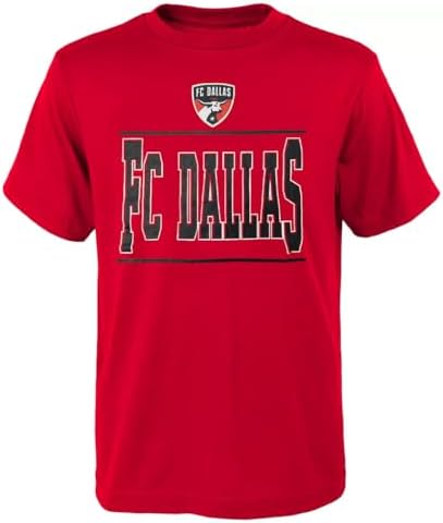 Outerstuff FC Dallas Youth Size in The Pros Team Logo T-Shirt (Youth X-Large-18/20) Red