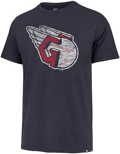 MLB Men's Distressed Imprint Match Team Color Primary Logo Word Mark T-Shirt