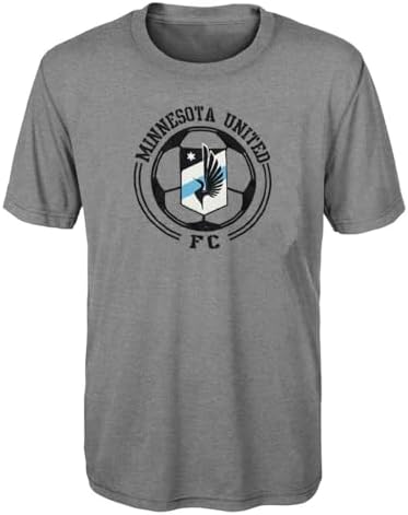 Outerstuff Minnesota United FC Boys Size 4-16 Team Wordmark Performance T-Shirt