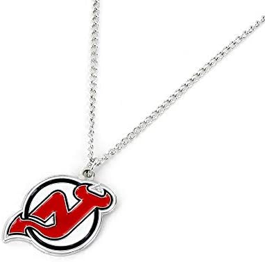 aminco NHL New Jersey Devils Team Logo Pendant Necklace, 4