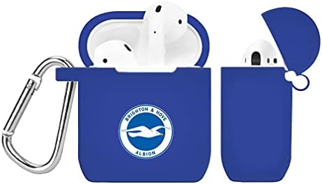 AFFINITY BANDS Brighton & Hove Albion FC Silicone Case Cover Compatible with Apple AirPods Gen 1 & 2 (Blue)