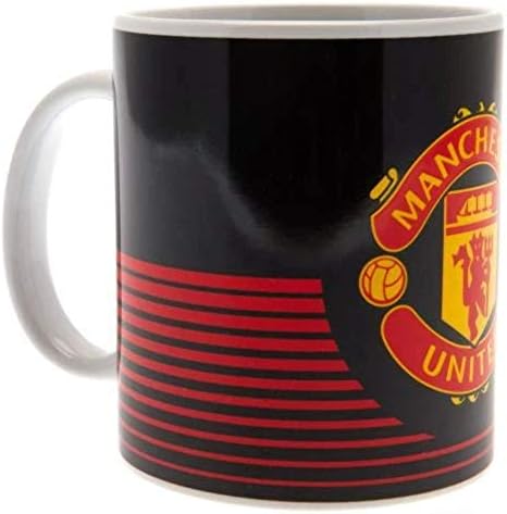 Manchester United FC Club Crest Mug (One Size) (Black/Red)