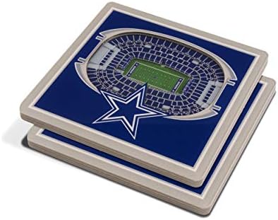 YouTheFan NFL Dallas Cowboys 3D StadiumView Coasters - AT&T Stadium