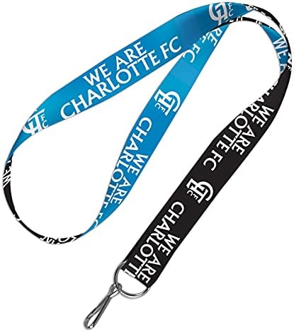 Charlotte FC Lanyard | Two Tone Lanyard with Detachable Buckle | Licensed Product