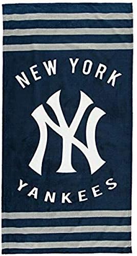 The Northwest Company MLB New York Yankees Beach Towel, 30 x 60-inchesBeach Towel, 30 x 60-inches, Blue, 30 x 60-inches (NYYTWL2020)