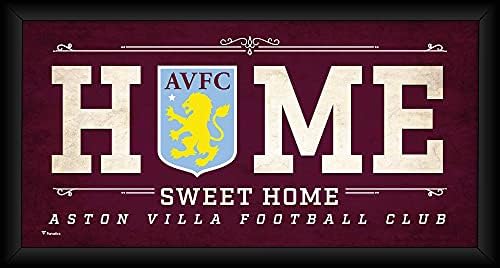 Aston Villa FC Framed 10" x 20" Home Sweet Home Collage - Soccer Plaques and Collages