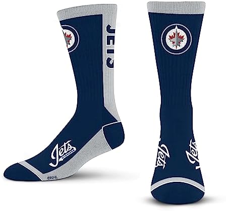 For Bare Feet MVP Crew Sock NHL Large