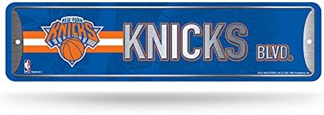 Rico Industries NBA Metal Street Sign Metal Street Sign 4" x 15" Home Décor - Bedroom - Office - Man Cave