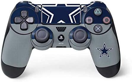 Skinit Decal Gaming Skin Compatible with PS4 Controller - Officially Licensed NFL Dallas Cowboys Zone Block Design