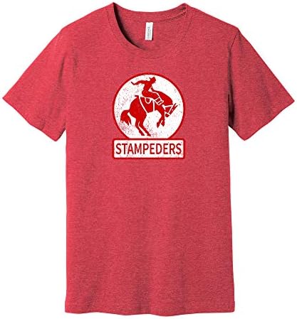 Calgary Stampeders Distressed Logo - Defunct Sports Team Shirt - Celebrate Sports History - DKApparel