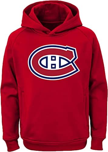 Outerstuff NHL Youth 8-20 Team Color Performance Primary Logo Pullover Sweatshirt Hoodie