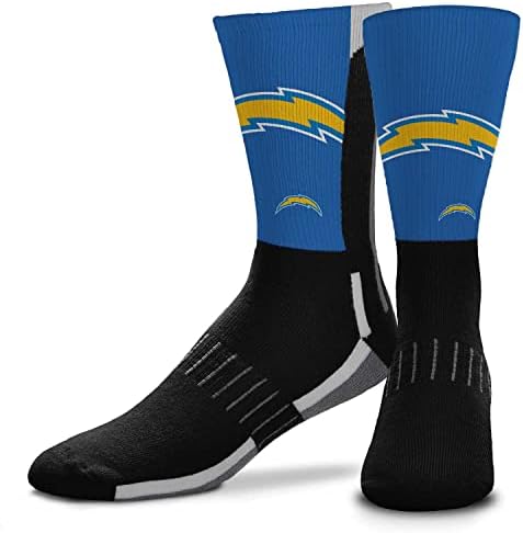 FBF NFL Youth V Curve Socks - Machine Washable - Poly-spandex blend - Perfect Fit and Durability for Active Young Athletes