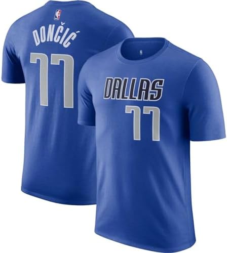 Luka Doncic Dallas Mavericks NBA Kids Youth 4-20 Blue Icon Edition Performance Jersey T-Shirt