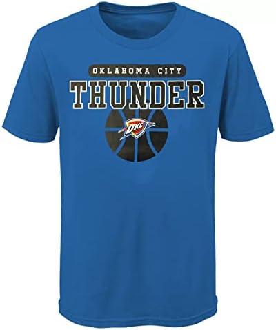 Outerstuff Oklahoma City Thunder Juniors Size 4-18 Basketball Team Logo T-Shirt