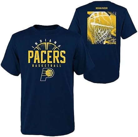 Outerstuff Indiana Pacers Youth Size Street Ball Team Logo T-Shirt