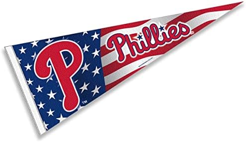 Phillies Nation USA Stars and Stripes Pennant Full Size Pennant Flag