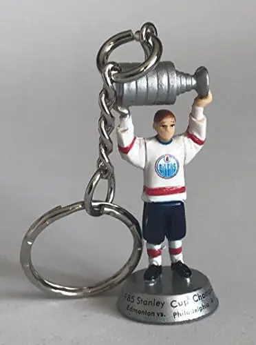 Edmonton Oilers 1985 Stanley Cup Champions 2" Figure Keychain in Package
