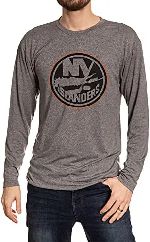 NHL Mens Performance Rash Guard Base Layer Long Sleeve Shirt