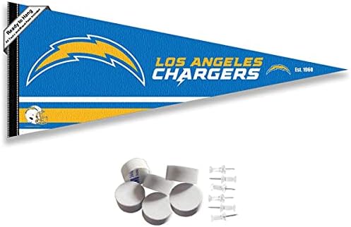 Los Angeles Chargers Pennant Banner and Wall Tack Pads