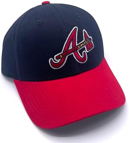 Atlanta Baseball MVP Hat Classic Tomahawk Navy Blue Team Logo Adjustable Cap