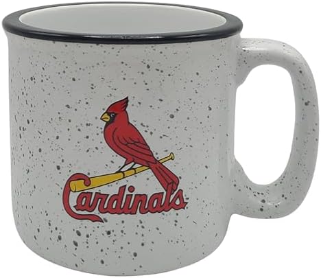 Boelter Brands Large Extra Thick 15oz Speckled Vintage Diner Campfire Coffee Mug MLB Team Logo (St Louis Cardinals)