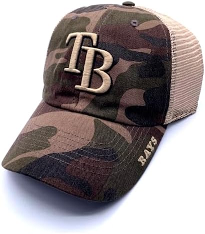 Tampa Bay Baseball Hat Classic Team Logo Adjustable Mesh Trucker Cap