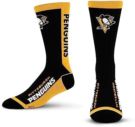 For Bare Feet MVP Crew Sock NHL Large