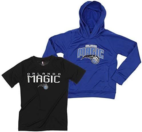 OuterStuff NBA Youth Boys (8-20) Fleece Hoodie and Tee 2 Pack Combo Set, Team Variation