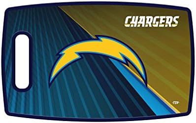 Sports Vault NFL Los Angeles Chargers Large Cutting Board, 14.5" x 9"