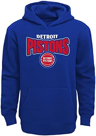 Outerstuff Detroit Pistons Youth Size Draft Pick Logo Pullover Fleece Hoodie