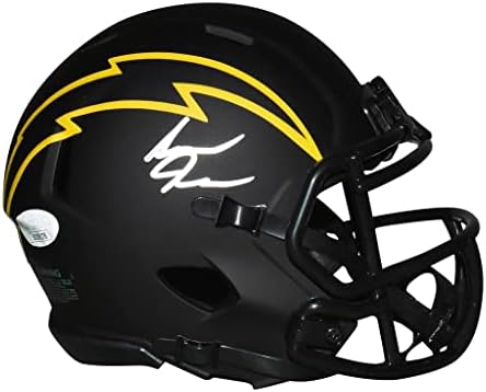 Asante Samuel Jr Autographed Los Angeles Chargers Eclipse Football Mini Helmet - Hand Signed & JSA Authenticated