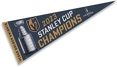 Vegas Golden Knights 2023 Stanley Cup Champions Pennant Flag
