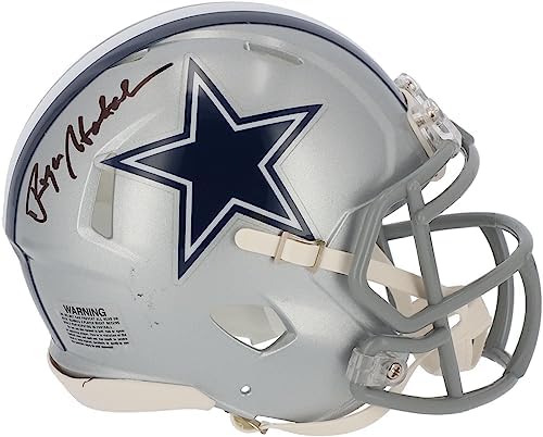 Roger Staubach Dallas Cowboys Autographed Riddell Speed Mini Helmet - Autographed NFL Mini Helmets