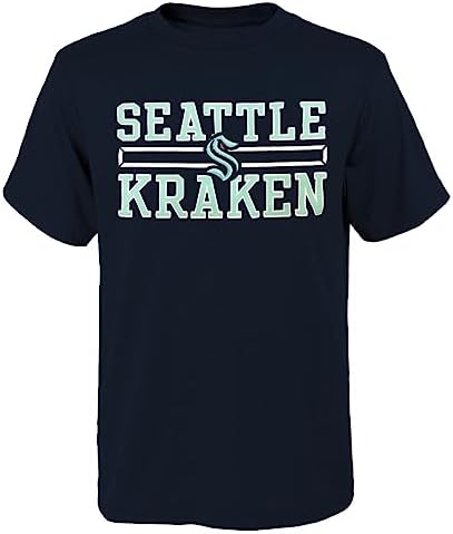 Outerstuff Seattle Kraken Juniors Boys 4-18 Team Logo T-Shirt