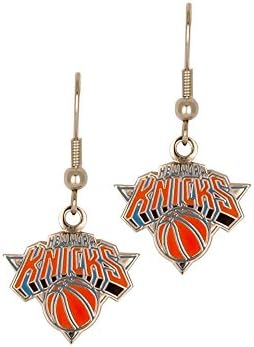 Aminco NBA New York Knicks Logo Dangler Earrings