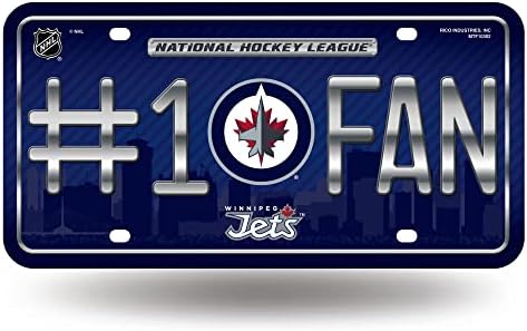 NHL #1 Fan Metal License Plate Tag