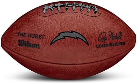 New “The Duke” NFL Los Angeles Chargers Metallic Official Authentic Leather Football