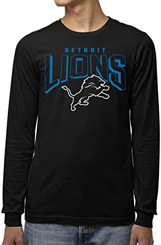 Junk Food Clothing x NFL - Bold Logo - Long Sleeve Fan Shirt for Men and Women - Officially Licensed NFL Apparel