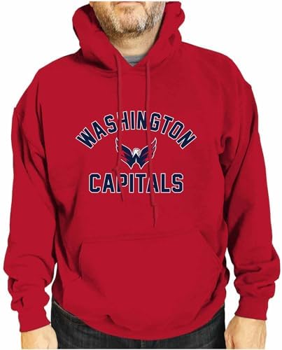 Wright & Ditson Adult NHL Gameday Hooded Sweatshirt - Officially Licensed - Fleece Hockey Pullover - Unisex Hoodie
