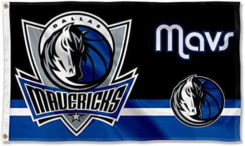 Dallas Mavericks Dual Logo Indoor Outdoor Flag Banner