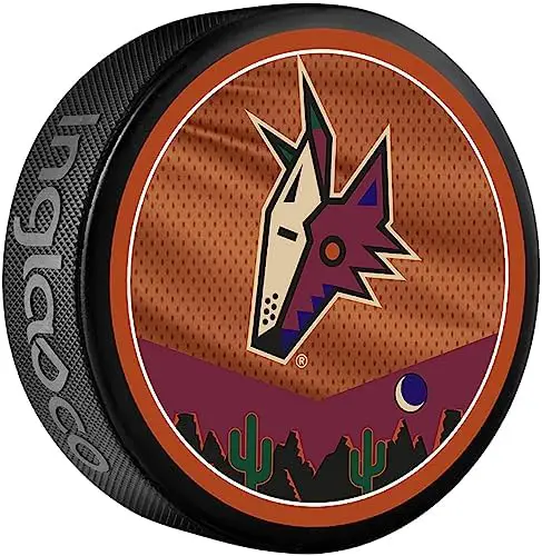 Arizona Coyotes Unsigned Inglasco 2022 Reverse Retro Hockey Puck - Unsigned Pucks