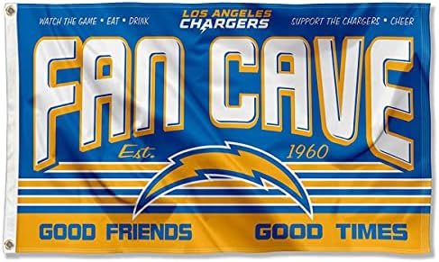 Los Angeles Chargers Fan Man Cave Banner Flag