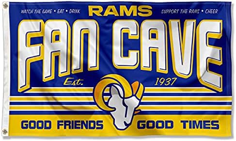 Los Angeles Rams Fan Man Cave Banner Flag