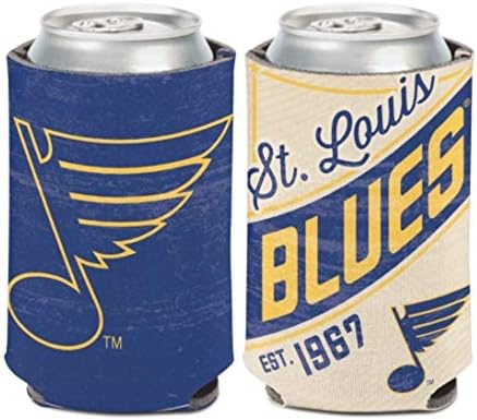 NHL St Louis Blues 2-Sided Design Retro Can Cooler (1-Pack)