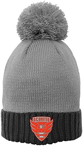 MLS Girls Cuffed Knit Hat with Enlarged Pom