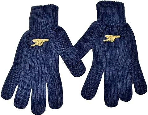 Arsenal FC Cannon Logo Adult Knitted Gloves - Authentic EPL