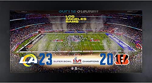 Los Angeles Rams Framed 6" x 12" Super Bowl LVI Champions Panoramic - NFL Team Plaques and Collages