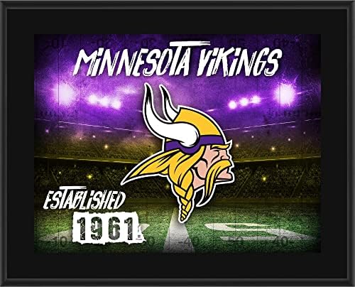 Minnesota Vikings 10.5" x 13" Sublimated Horizontal Team Logo Plaque - NFL Team Plaques and Collages