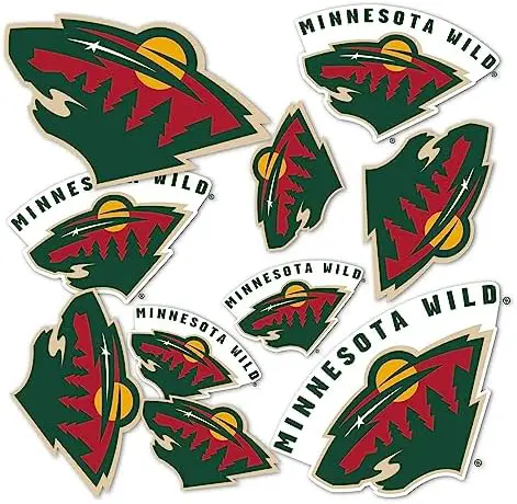 Minnesota Wild Team NHL National Hockey League Sticker Vinyl Decal Laptop Water Bottle Car Scrapbook (Type 1-1)
